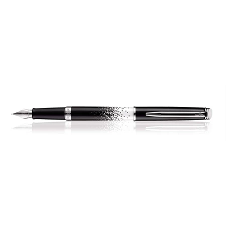 WATERMAN Hemisphere töltőtoll Ombre lakk fekete-fehér+ezüst klipsz