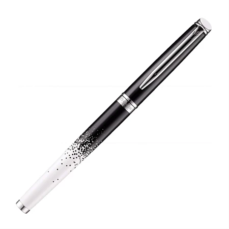 WATERMAN Hemisphere töltőtoll Ombre lakk fekete-fehér+ezüst klipsz