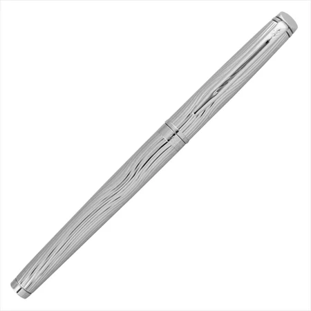 WATERMAN Hemisphere töltőtoll  cizellált acél test + ezüst klipsz