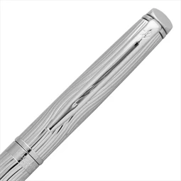 WATERMAN Hemisphere töltőtoll  cizellált acél test + ezüst klipsz