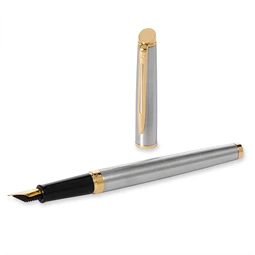 WATERMAN Hemisphere töltőtoll fém test+arany klipsz