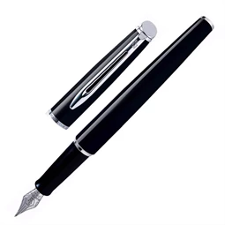 WATERMAN Hemisphere töltőtoll lakk fekete+ezüst klipsz