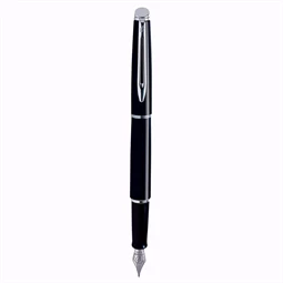 WATERMAN Hemisphere töltőtoll lakk fekete+ezüst klipsz