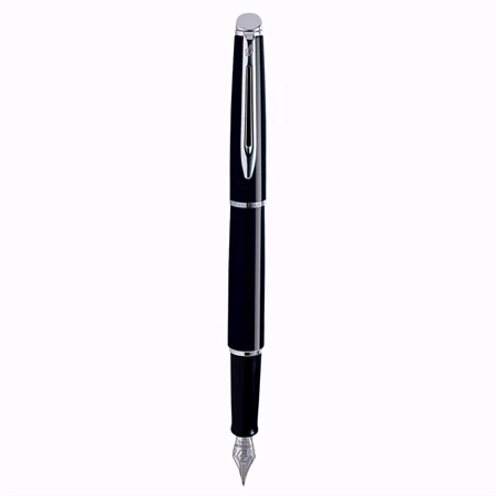 WATERMAN Hemisphere töltőtoll lakk fekete+ezüst klipsz