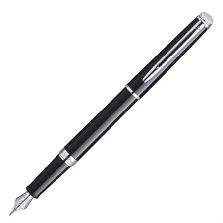 WATERMAN Hemisphere töltőtoll lakk fekete+ezüst klipsz