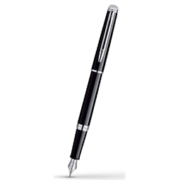 WATERMAN Hemisphere töltőtoll lakk fekete+ezüst klipsz