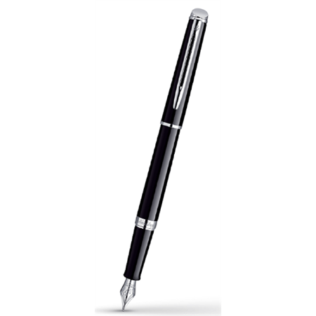 WATERMAN Hemisphere töltőtoll lakk fekete+ezüst klipsz
