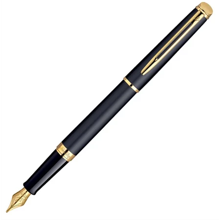 WATERMAN Hemisphere töltőtoll matt fekete, arany klipsz 0920710