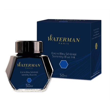 WATERMAN tinta 50ml, üveges, kék