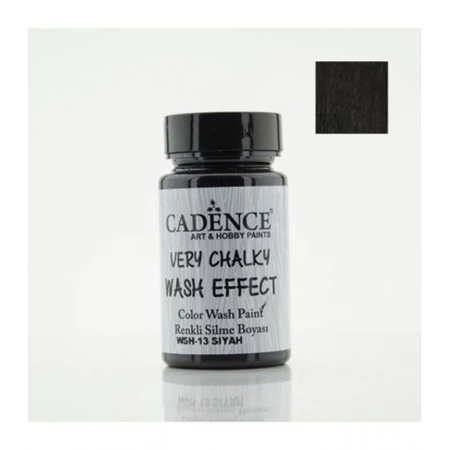 Wash-effect festék, fél-transzparens, CADENCE, 90ml, fekete