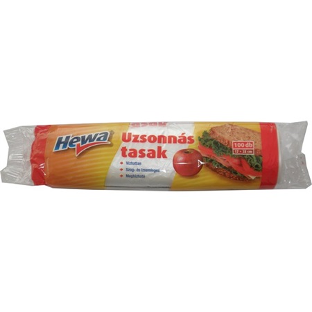 Uzsonnás tasak, HEWA, 17x28cm.100db./cs.