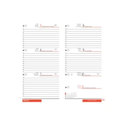 Zsebnaptár 2026 REAL Picture álló elrendezésű kékvirág