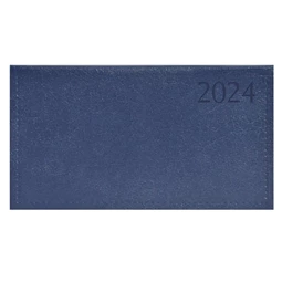 Zsebnaptár 2024 TOPTIMER Traditional T030 fekvő elrendezésű kék