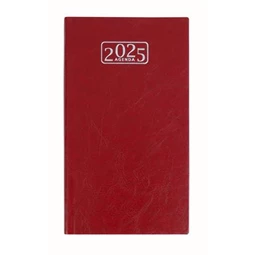Zsebnaptár 2026 heti 17x9,5cm VICTORIA OFFICE Chrono álló bordó