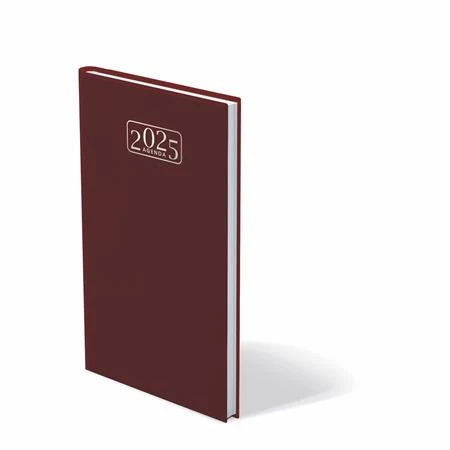 Zsebnaptár 2026 heti 17x9,5cm VICTORIA OFFICE Chrono álló bordó
