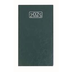 Zsebnaptár 2026 heti 17x9,5cm VICTORIA OFFICE Chrono álló zöld