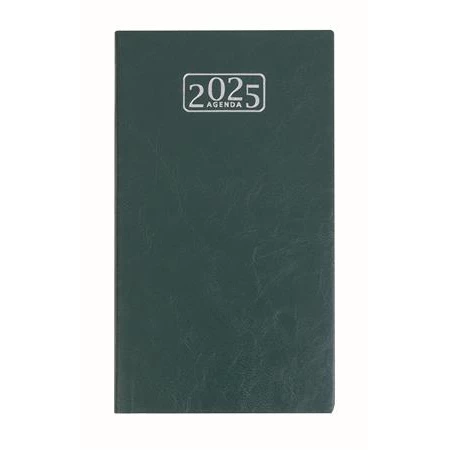 Zsebnaptár 2026 heti 17x9,5cm VICTORIA OFFICE Chrono álló zöld