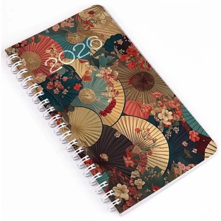 Zsebnaptár 2026 heti B/6 REAL spirál, álló elrendezés, ernyők