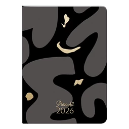 Zsebnaptár 2026 heti LIZZY B/6 puhafedeles tűzött PlanAll aranyozott Gold Touch
