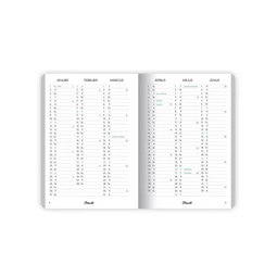 Zsebnaptár 2026 heti LIZZY B/6 puhafedeles tűzött PlanAll aranyozott Positiv