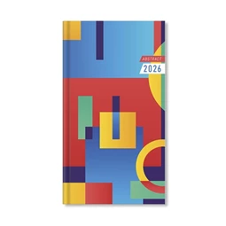 Zsebnaptár 2026 heti álló Period Abstract Geo