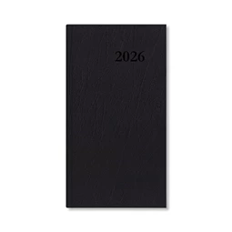 Zsebnaptár 2026 heti álló Period Standard műbőr fekete