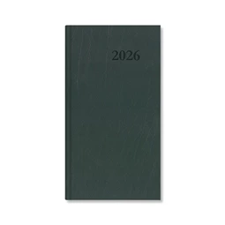 Zsebnaptár 2026 heti álló Period Standard műbőr zöld
