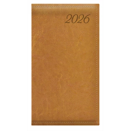Zsebnaptár 2026 heti álló TOPTIMER Image I035 mustár