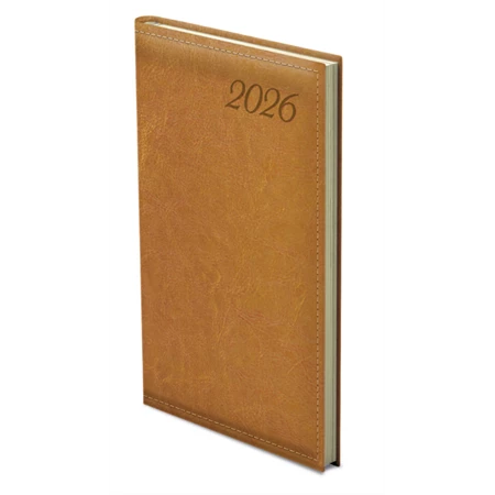 Zsebnaptár 2026 heti álló TOPTIMER Image I035 mustár