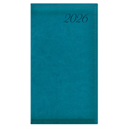 Zsebnaptár 2026 heti álló TOPTIMER Image I035 türkiz