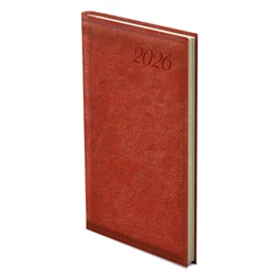 Zsebnaptár 2026 heti álló TOPTIMER Image I035 vörösesbarna