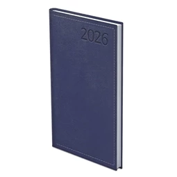 Zsebnaptár 2026 heti álló TOPTIMER Traditional T035 fehér lapos kék