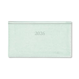 Zsebnaptár 2026 heti fekvő Period Border körbevarrott Menta