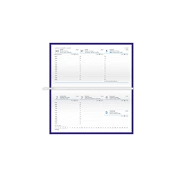 Zsebnaptár 2026 heti fekvő TOPTIMER Traditional T030 fehér lapos bordó