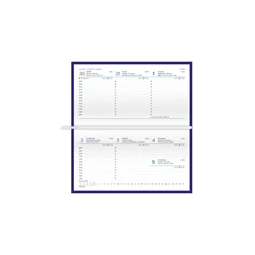 Zsebnaptár 2026 heti fekvő TOPTIMER Traditional T030 fehér lapos zöld