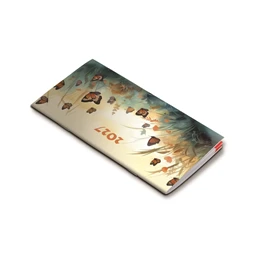 Zsebnaptár 2027 REAL Zsebirka 8011-54, Pillangók 80 x 150mm, 2 heti beosztású, 64 oldalas