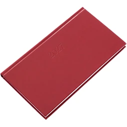 Zsebnaptár 2027 fekvő REAL Standard 5711-09, bordó