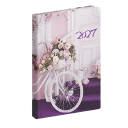 Zsebnaptár 2027 heti B/6 REAL Fiestina Light 5411-72 Bicikli