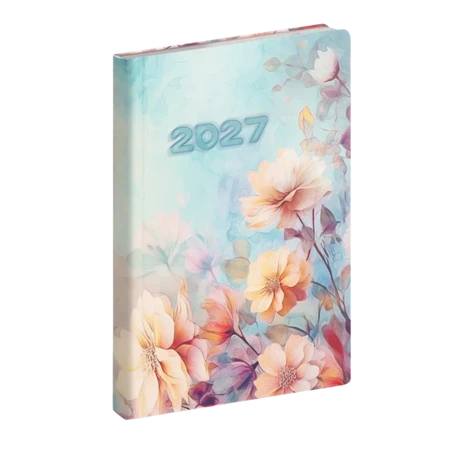 Zsebnaptár 2027 heti B/6 REAL Fiestina Light 5411-74 Akvarell