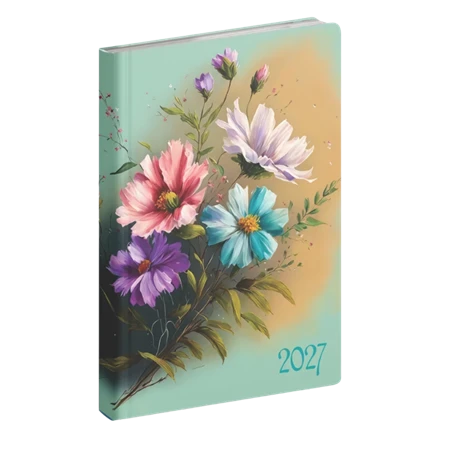 Zsebnaptár 2027 heti B/6 REAL Fiestina Light 5411-75 Vintage