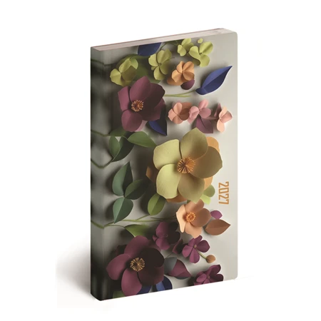 Zsebnaptár 2027 heti álló 9x16,5cm REAL Flexi 5811-88 masé