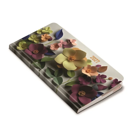 Zsebnaptár 2027 heti álló 9x16,5cm REAL Flexi 5811-88 masé