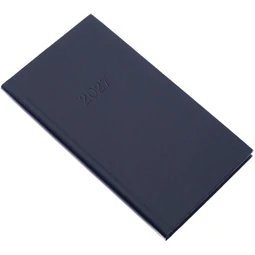 Zsebnaptár 2027 heti álló 9x16,5cm REAL Standard 5811-04 kék