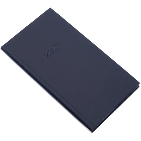 Zsebnaptár 2027 heti álló 9x16,5cm REAL Standard 5811-04 kék