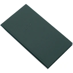 Zsebnaptár 2027 heti álló 9x16,5cm REAL Standard 5811-08 zöld