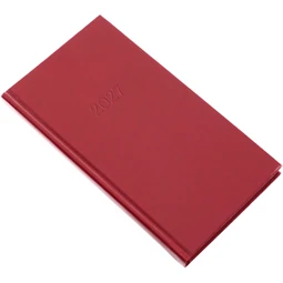 Zsebnaptár 2027 heti álló 9x16,5cm REAL Standard 5811-09 bordó