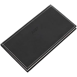 Zsebnaptár 2027 heti fekvő 9x16,5cm REAL Bolero 5712-11, fekete