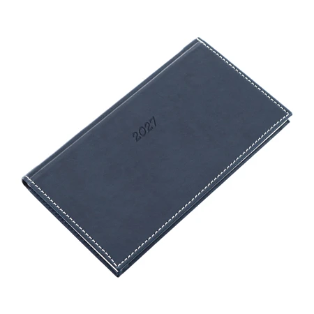 Zsebnaptár 2027 heti fekvő 9x16,5cm REAL Bolero 5712-14, kék