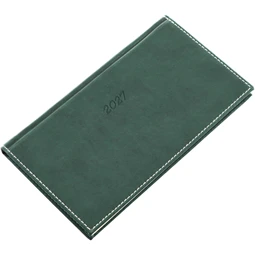Zsebnaptár 2027 heti fekvő 9x16,5cm REAL Bolero 5712-18 zöld