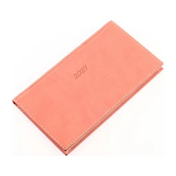 Zsebnaptár 2027 heti fekvő 9x16,5cm REAL Bolero 5712-41, púder